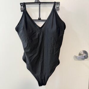 PADDED-CUP HIGH-LEG SWIMSUIT